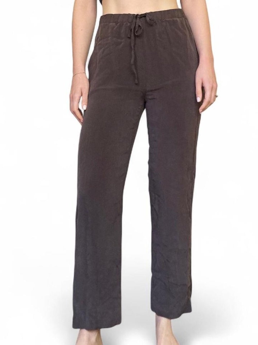 Brown Mel & Lisa Silk Panta